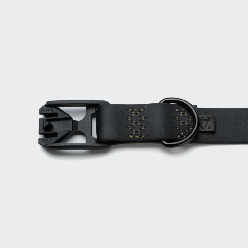 Obroża Cloud7 BioThane Ipanema Black-Olive — detal