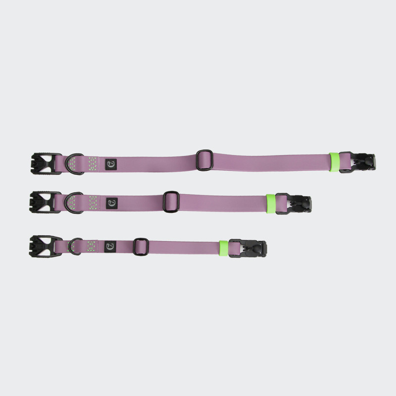Obroża Cloud7 BioThane Ipanema Lilac — rozmiary S/M/L 2