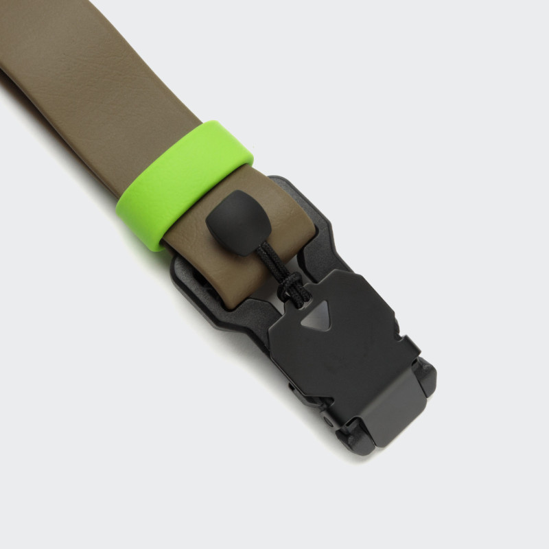 Obroża Cloud7 BioThane Ipanema Olive-Neongreen — detal 3