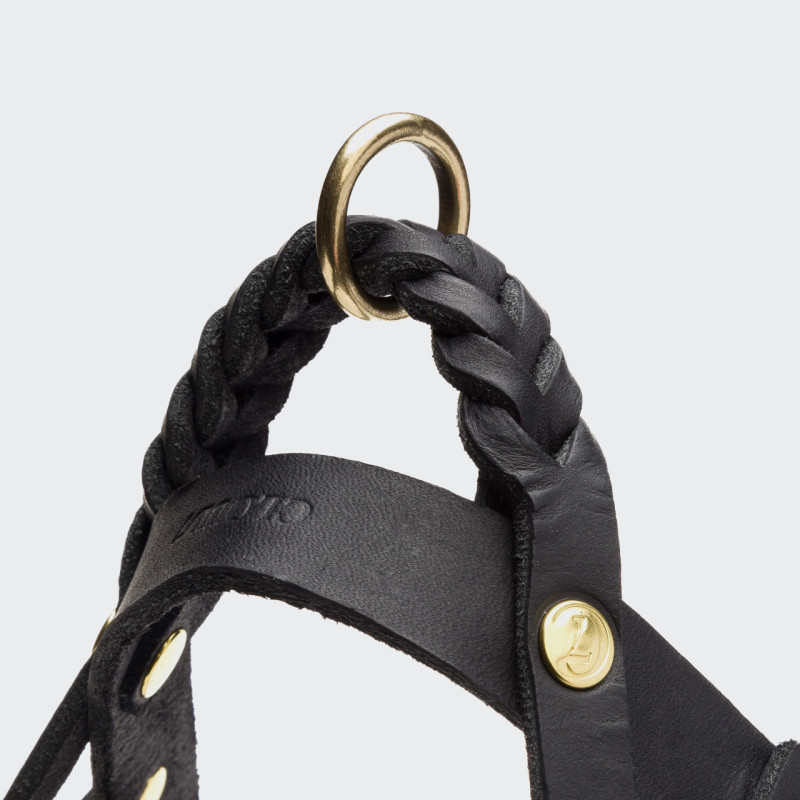 Szelki norweskie Cloud7 Central Park Black Gold — detal