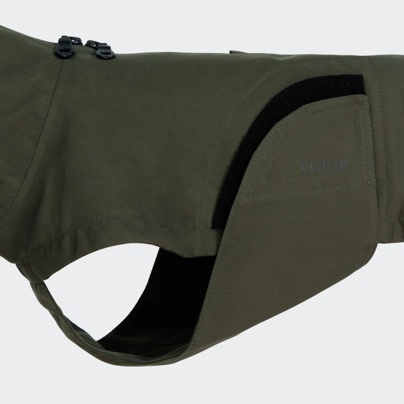 Płaszcz przeciwdeszczowy Dublin 2.0 Dark Olive dla jamnika | ventisei&Co.