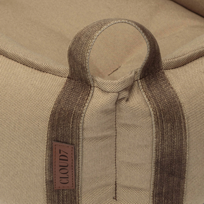 Legowisko Boost Canvas Beige Cloud7 — z zagłówkiem, wyjmowana poduszka | ventisei&Co.