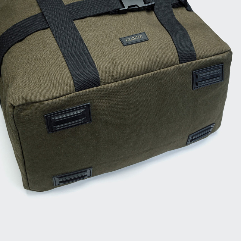 Torba dla psa Cloud7 Turin Canvas Olive — transporter i torba 2w1 | ventisei&Co.