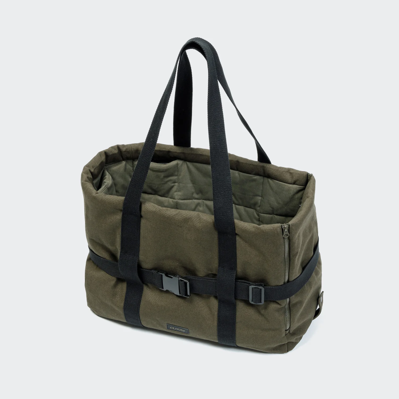 Torba dla psa Cloud7 Turin Canvas Olive — transporter i torba 2w1 | ventisei&Co.