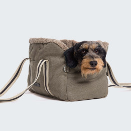 Torba dla psa Cloud7 Lucca Canvas Sand — mobilny transporter | ventisei&Co.