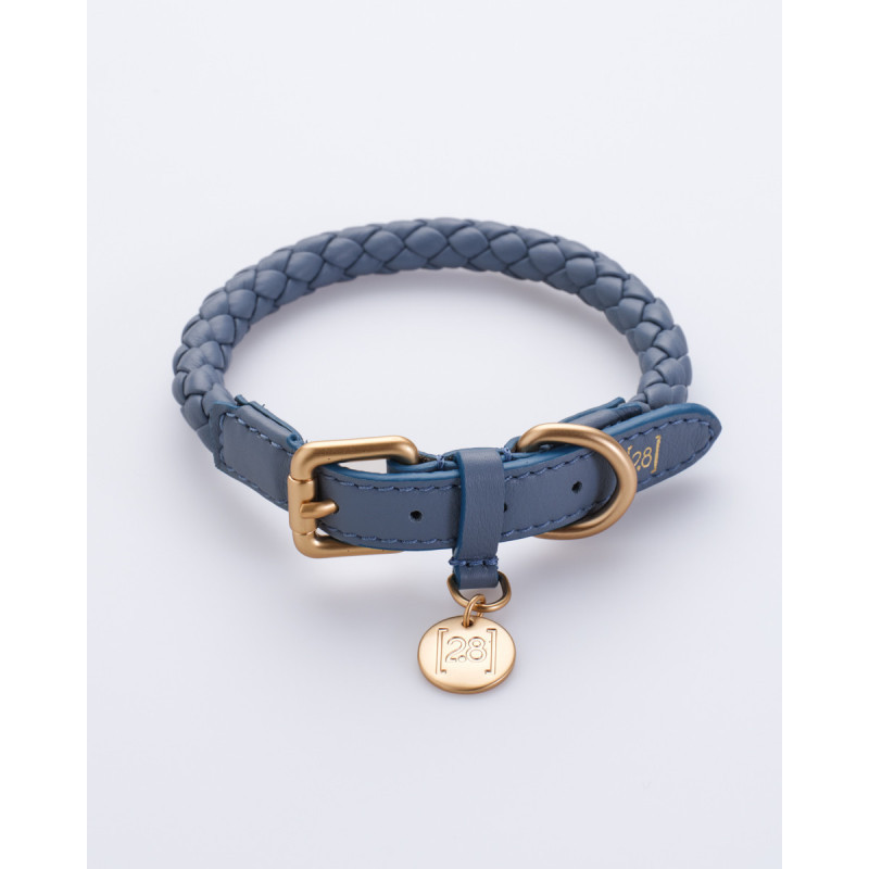 Obroża Ferdinando Dusty Blue — detal plecionki