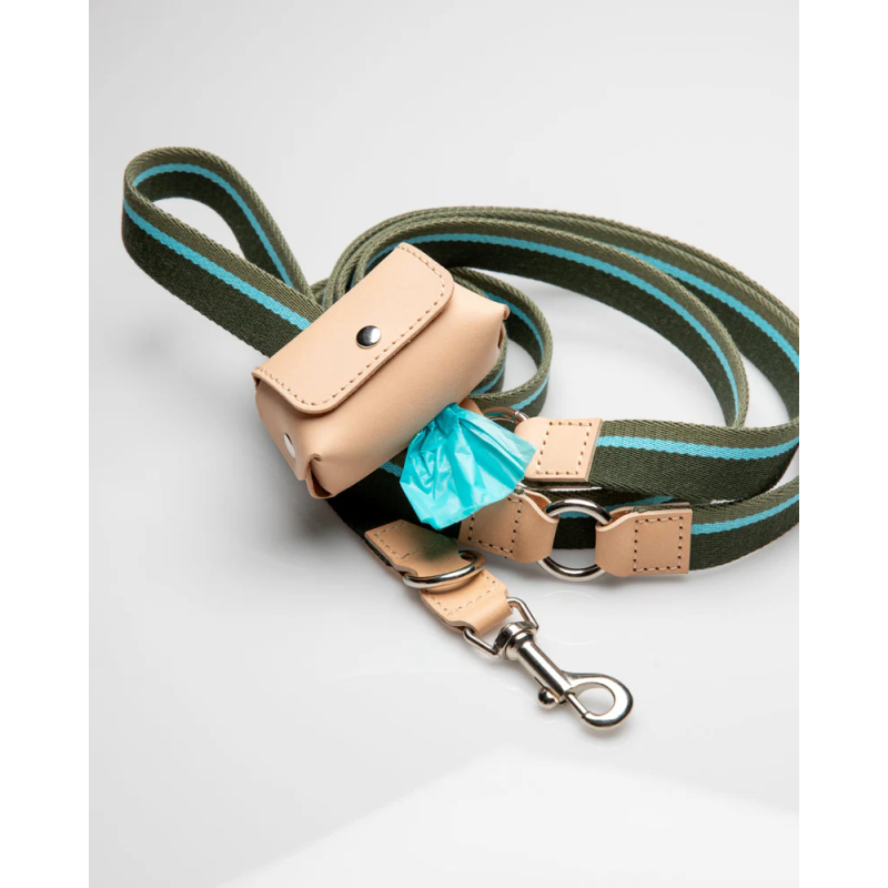 2.8 Franco Smycz Green Stripes 2.8 Design for Dogs | ventisei&Co.
