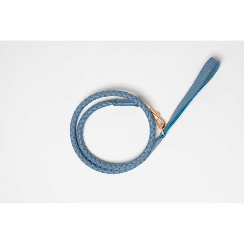 Smycz Ferdinando Dusty Blue — detal plecionki