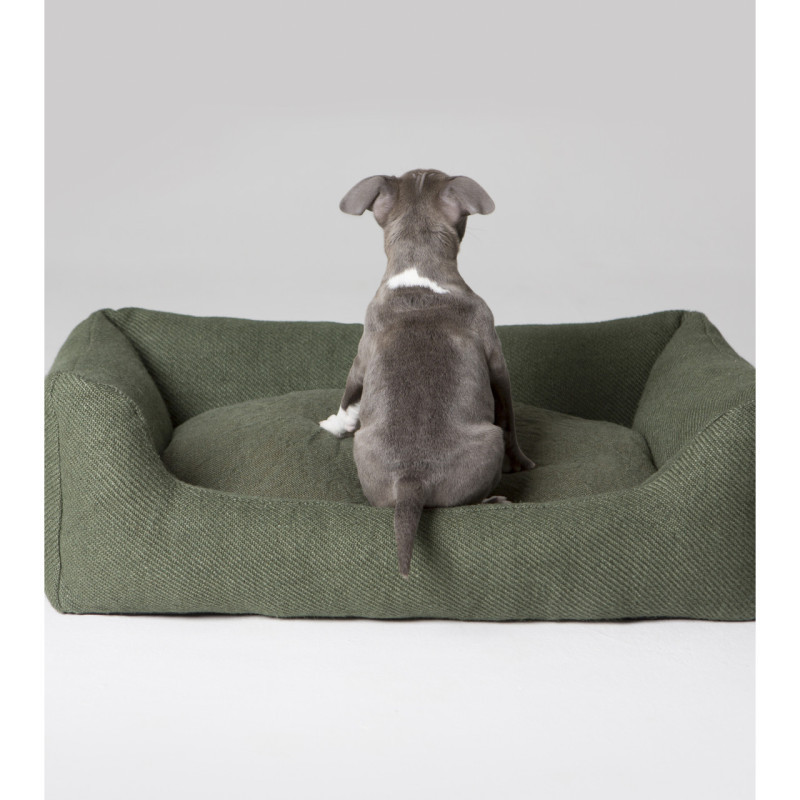 Legowisko Henri 2.8 Design for Dogs Jute Sage — na psie