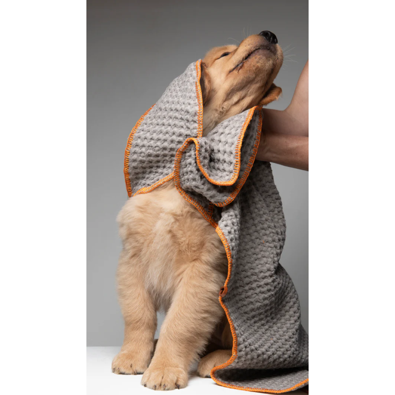 Ręcznik Sally Grey 2.8 Design for Dogs — bawełna honeycomb | ventisei&Co.