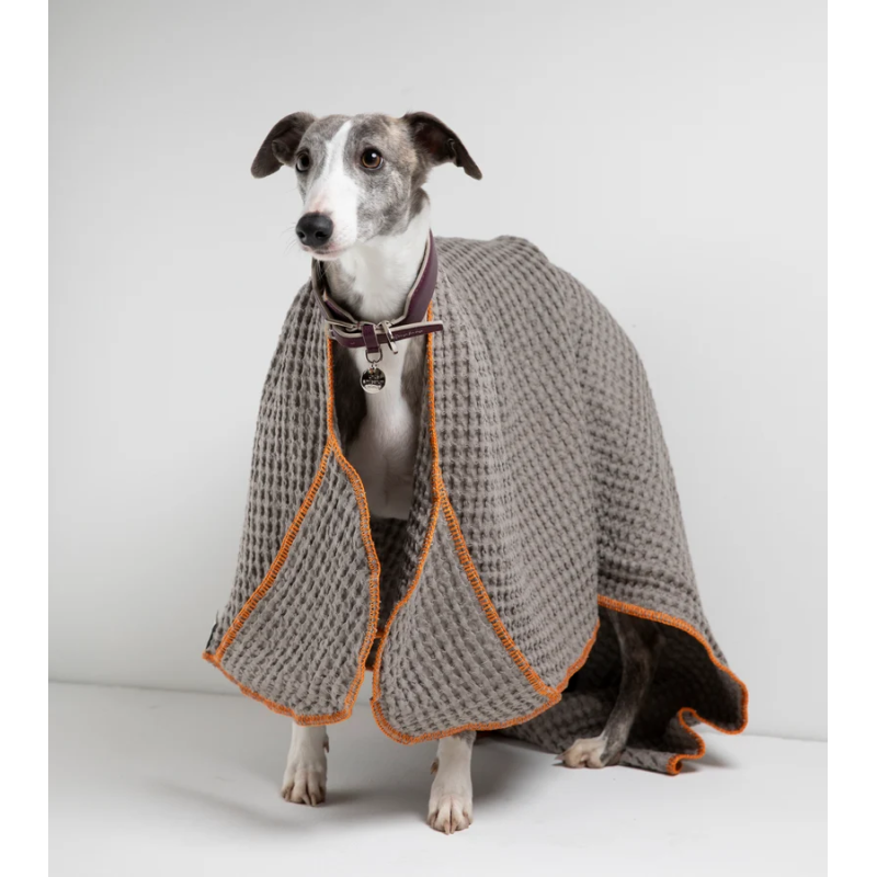 Ręcznik Sally Grey 2.8 Design for Dogs — bawełna honeycomb | ventisei&Co.