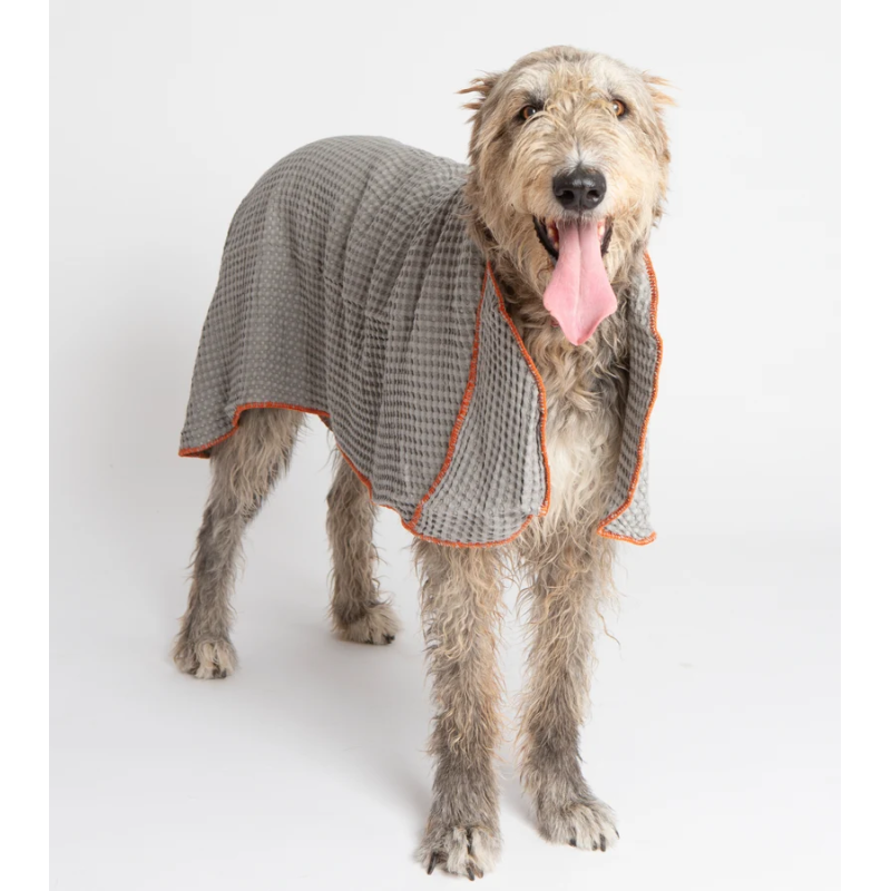 Ręcznik Sally Grey 2.8 Design for Dogs — bawełna honeycomb | ventisei&Co.