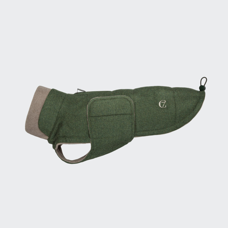 Płaszcz zimowy dla jamnika Brooklyn Fern Green | Cloud7