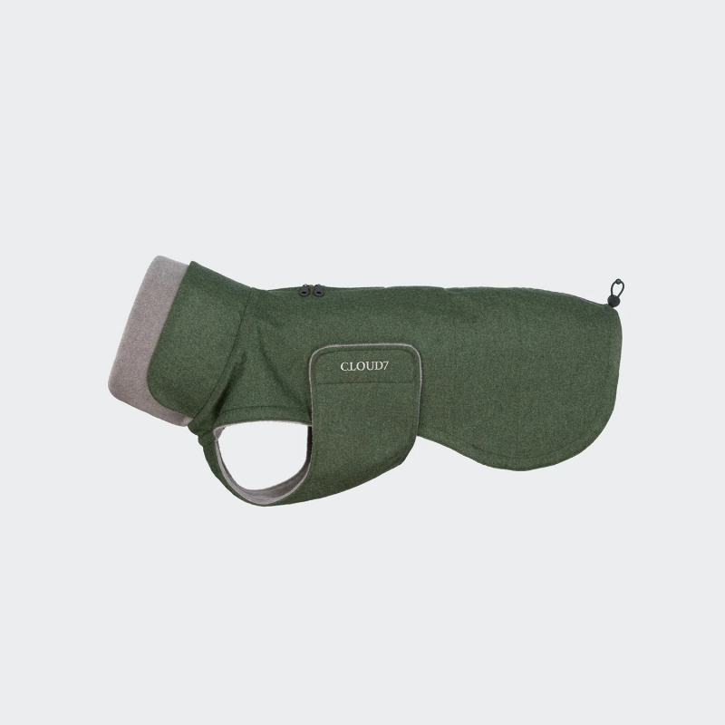 копія Płaszcz zimowy dla jamnika Brooklyn Flanell Fern Green