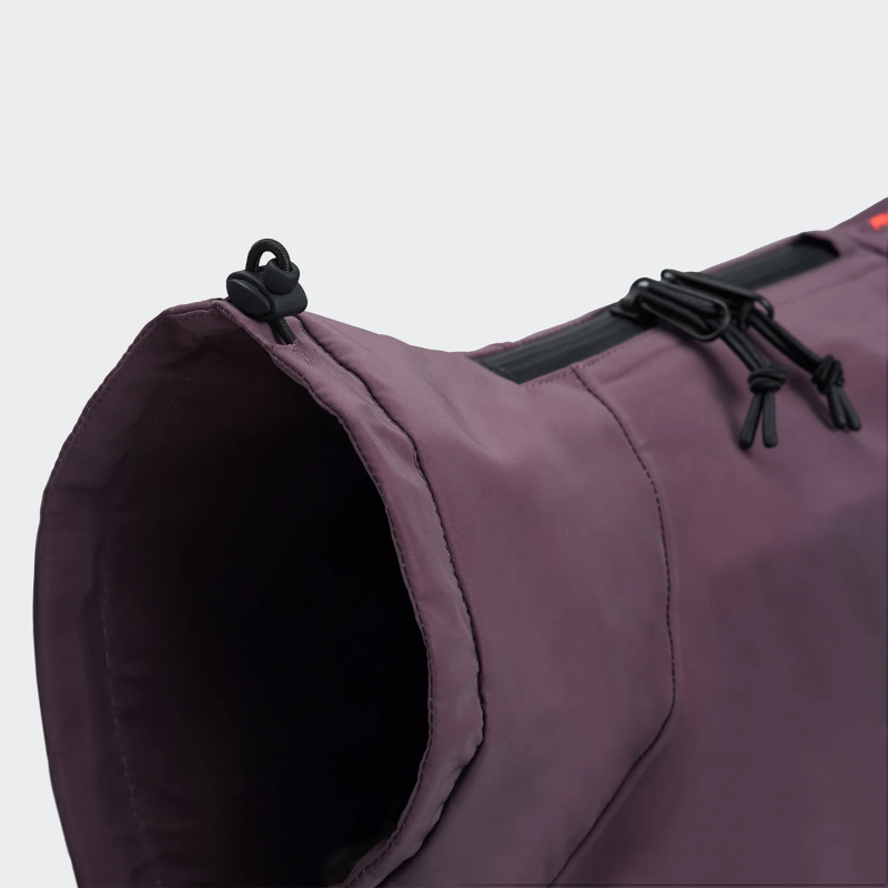 Płaszcz przeciwdeszczowy dla jamnika AKTIV Aubergine/Orange
