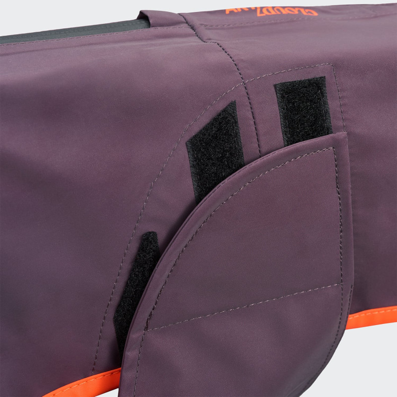 Płaszcz przeciwdeszczowy dla jamnika AKTIV Aubergine/Orange