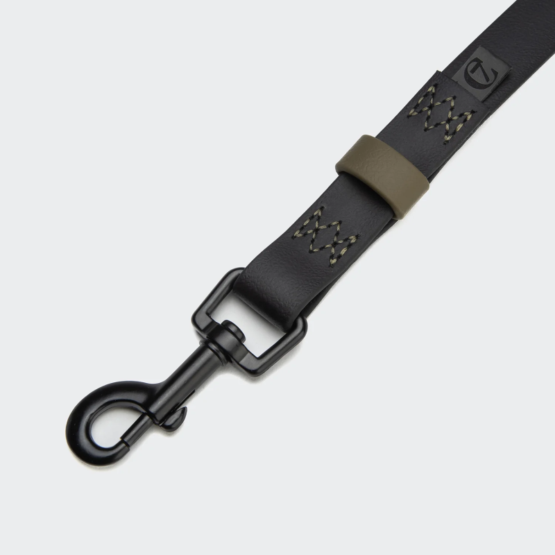 Długa linka / smycz treningowa BioThane Ipanema Black-Olive