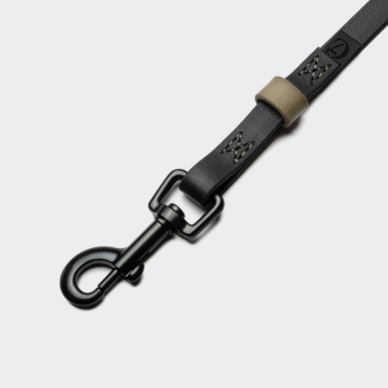 Długa linka / smycz treningowa BioThane Ipanema Black-Olive