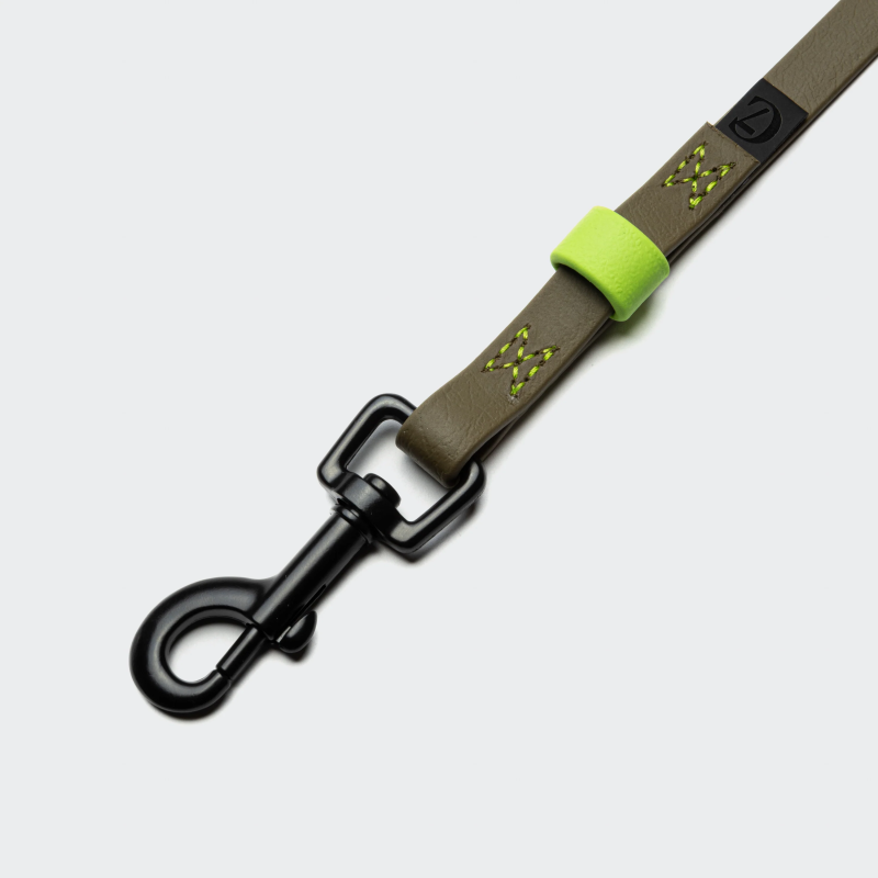 копія Długa linka / smycz treningowa BioThane Ipanema Black-Olive