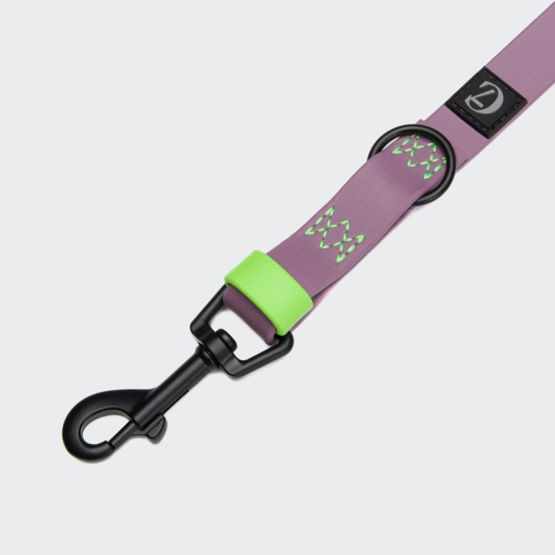Smycz Cloud7 BioThane Ipanema Lilac regulowana detal