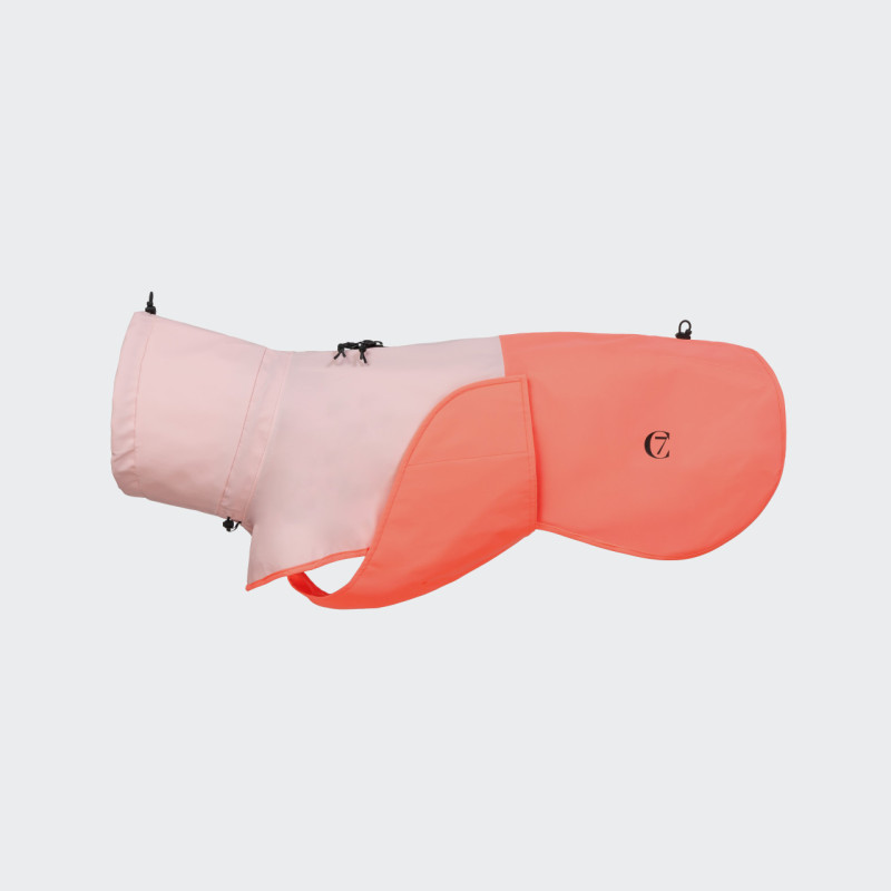 Płaszcz przeciwdeszczowy Cloud7 AKTIV Peach/Neon Pink