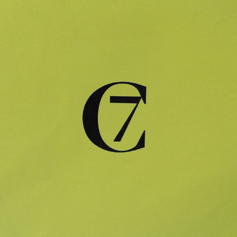 Płaszcz przeciwdeszczowy Cloud7 AKTIV Neon Green/Light Olive — detal