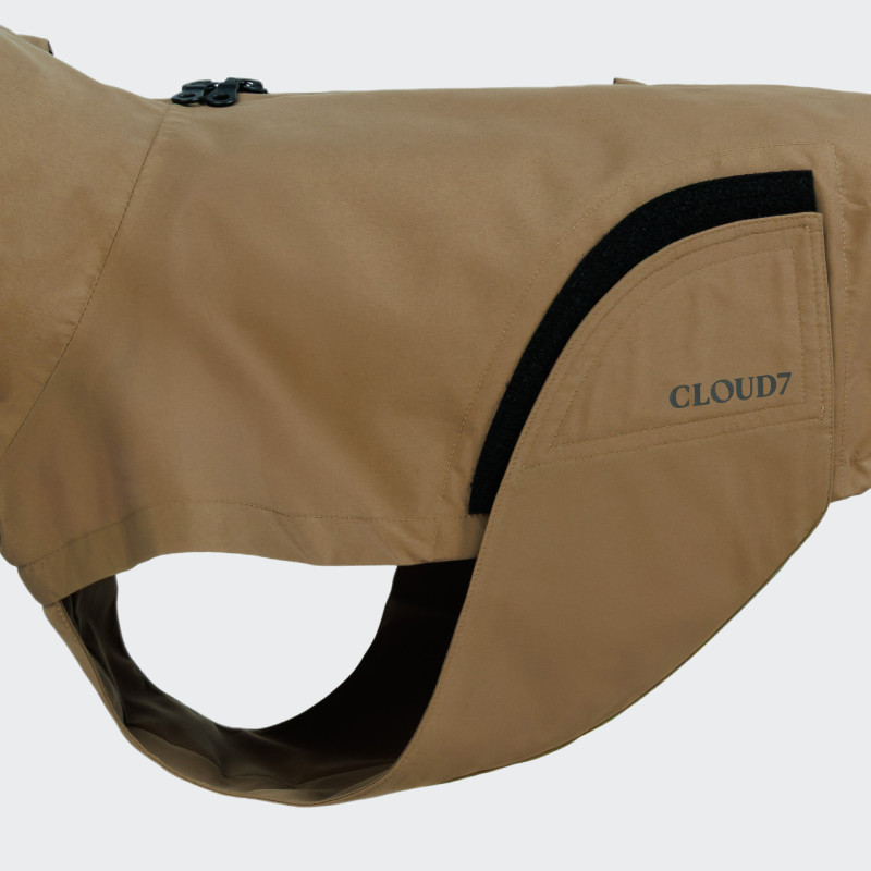 Płaszcz przeciwdeszczowy Cloud7 Dublin 2.0 Sandy Brown — detal 2