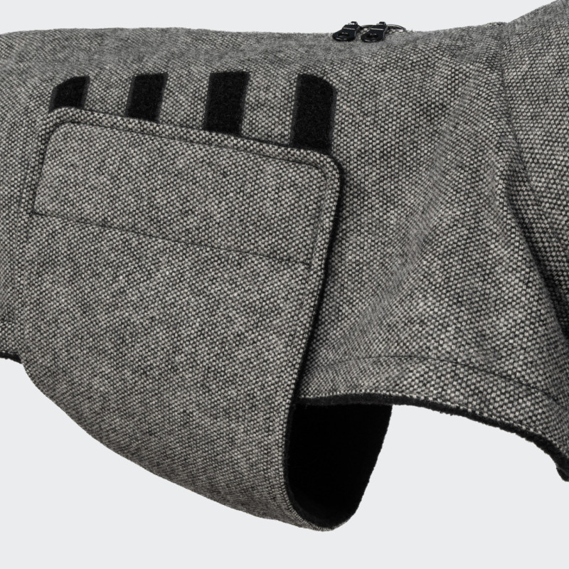 Płaszcz zimowy Cloud7 Brooklyn Tweed Black — detal