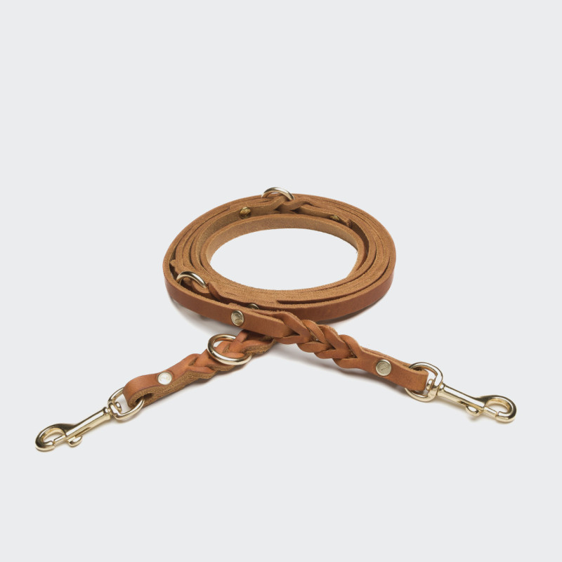 Smycz Cloud7 Riverside Park Camel Gold