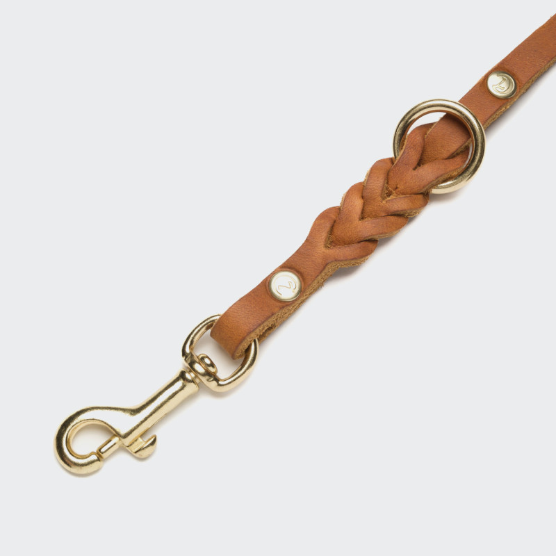 Smycz Cloud7 Riverside Park Camel Gold — detal