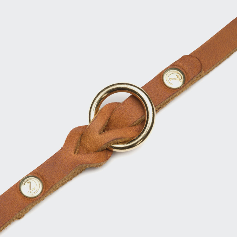 Smycz Cloud7 Riverside Park Camel Gold — detal 2