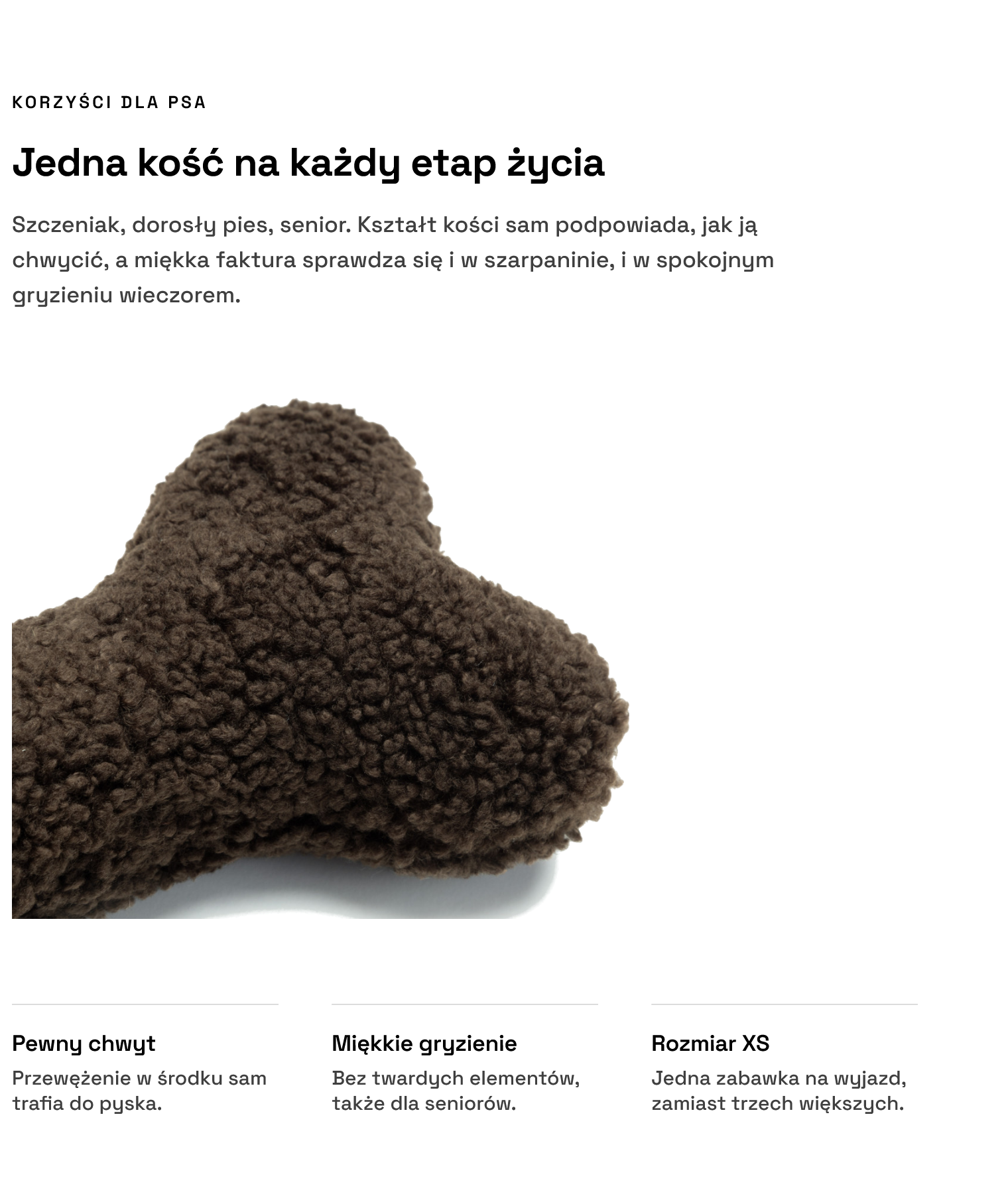 Zabawka Love Bone Brown: korzyści dla psa